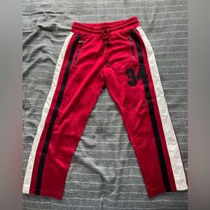 Dolce & Gabbana Red and Black Pants, 60% Viscosa, 40% cotton, made in Italy